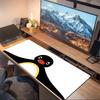 Penguin Silhouette Art Large Size Mouse Pad Large Gaming Table Cushion Nonslip Laptop Tablet Big Mousepad Xxl Mat Mini Pc Playmat With Lock Edge
