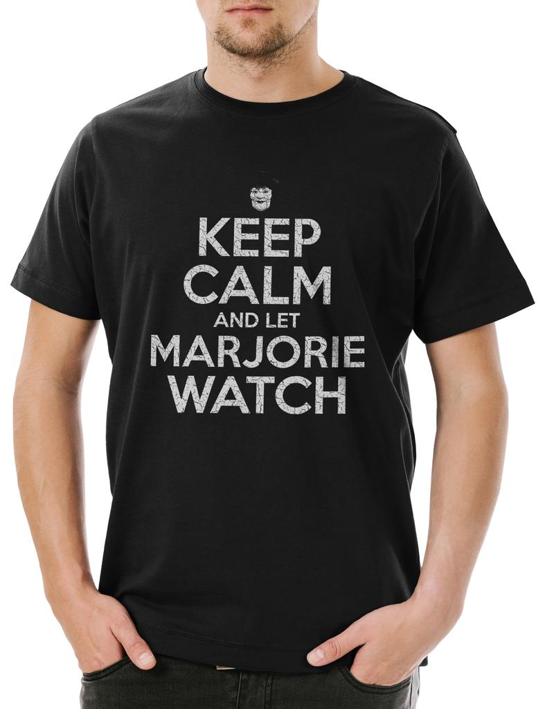 Let Marjorie Watch Men's T-Shirt Mens Womens Tees Top American TV Horror Story AHS Keep Calm Doll