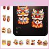 Colorful Chinese New Year Paper Blessing Door Sticker Set With Different Dragon Designs