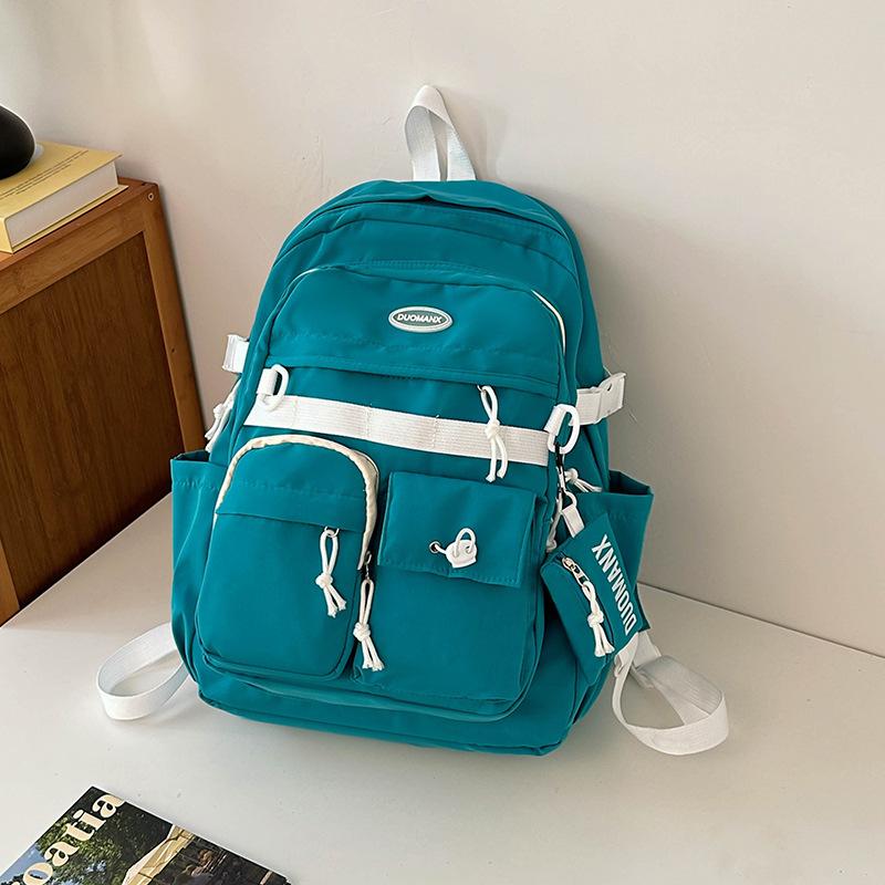 Schoolbag Japanese Harajuku retro tooling schoolbag, junior high school student large-capacity backpack male tide ins campus style backpack female