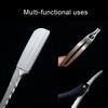 Men's Straight Edge Razor Zinc Alloy Wooden Handle Razor for Barber Home (without Blade)