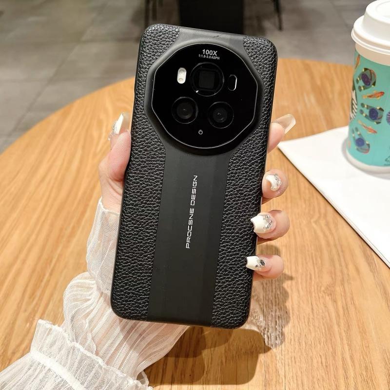 Pouzdro Pro Honor Magic 6 Pro 7Pro 5 5G Módní Luxusní Kožené Zadní Kryt Pro Magic7 6 5Pro Telefon Pevná Skořápka Nárazuvzdorný Nárazník