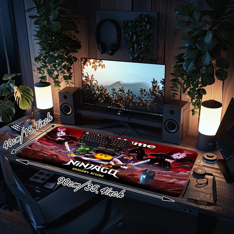 Custom 1Pc Ninjago Dragons Warriors Gaming Mouse Pad Keyboard Desk Mat Non-slip Rubber Lock Edge Waterproof Computer Mousepad for Office Q182