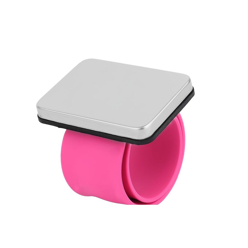 1pc Magnetic Pin Cushion Wristband, 3 Colors Wrist Sewing Pincushion Strap, Magnetic Pin Holder Wristband for Sewing Accessory Braiding Hair Styling