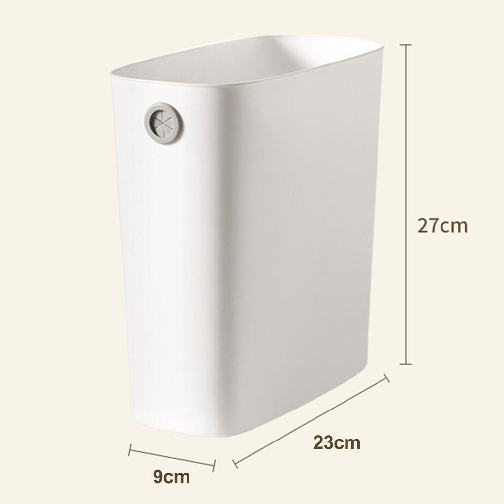 Úzký odpadkový koš Plastový velkokapacitní koš na papír pro koupelnu ložnici kuchyň domácí kancelář