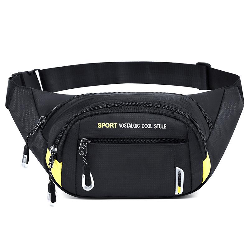 Outdoor Sports, Men's, Wear-resistant Waist Bag, Simple, Waterproof, Portable, Multifunctional Diagonal Chest Bag
