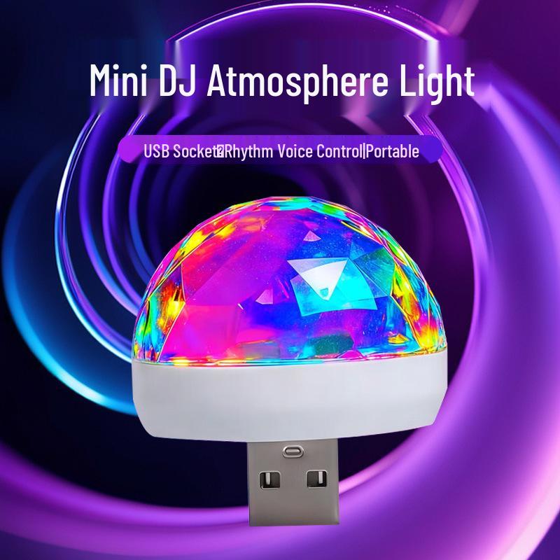 Colorful Aurora Rotating Night Light - Six-Color Dynamic Projection for a Romantic Bedroom Atmosphere (Model A106S)