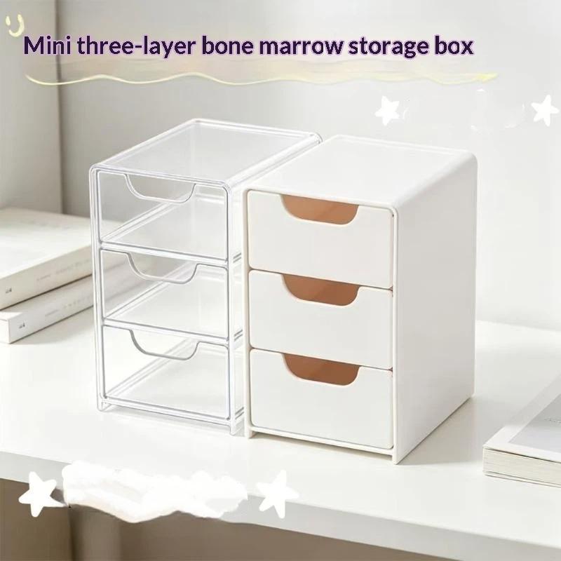 3 Layer Desktop Drawer Storage Organizer Clear Visible Space Saving For Home Office Cosmetics Stationery Storage