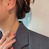 Delon Long Drop Wave Earrings