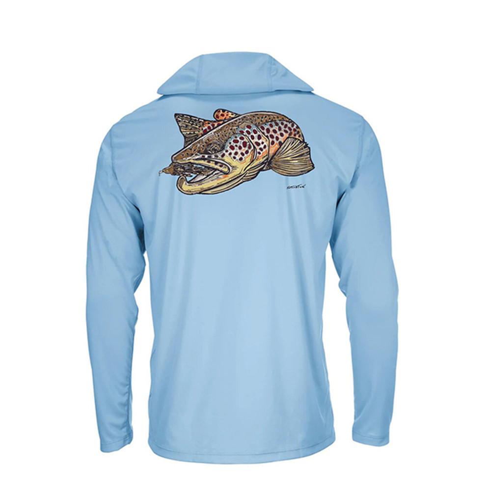 SIMMS Men's and Women's Quick-Drying Clothes Sunscreen Shirts Fishing Suits Long Sleeves Full Print T-Shirts Luya Fishing Suits