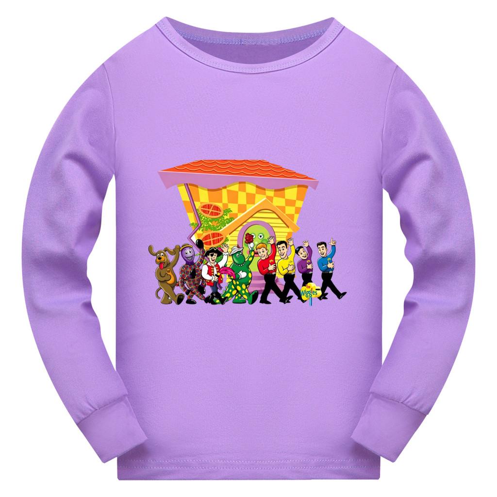 5750 Kid Boys Girls the wiggles Long Sleeves T-Shirt 110cm фиолетовый