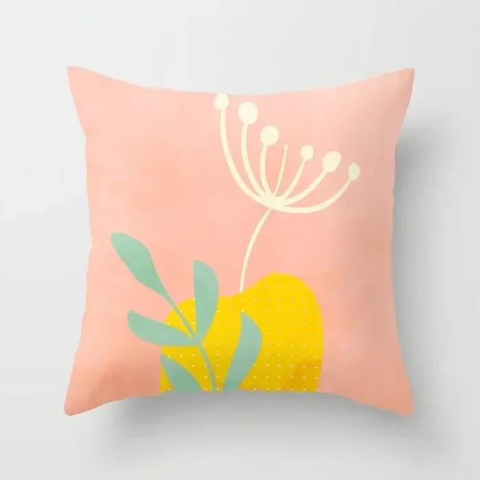 Nordic Morandi Geometric Abstract Rainbow Decorative Home Pillowcase Cushion Cover