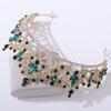 Wedding Gold Alloy Korean Electroplated Crown Rhinestone Wedding Dress Women's Tiara Bridal Crown New Style