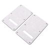 2Pcs Electric Guitar Backplate Guitar Cavity Cover Plate Pickguard PVC for Replacement White