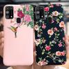 Silikonový kryt Pro Samsung M31 M 31 Obal Čerstvá květina Pírko Nárazuvzdorný kryt telefonu Pro Samsung Galaxy M31s M31 s M315 M317 Etui