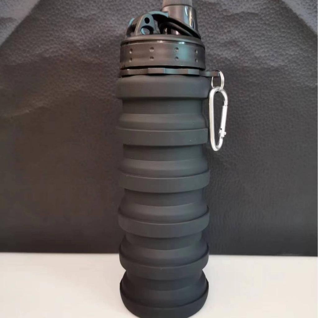 Silicone Foldable Water Cup Outdoor Travel Portable Cup Sports Retractable Kettle Business Gifts Water Bottle Lightweight