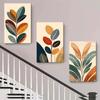 3-piece Modern Minimalist Plant Leaf Decoration Painting Nordic Style Living Room Entrance Background Wall Frameless Canvas Hang