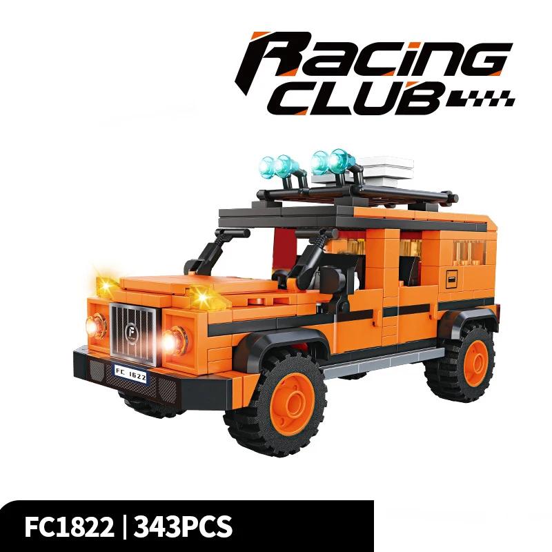 City Racing Car Speed Off Road Sports Car Building Blocks Moc Brick Vehicle Educational Construction Toys