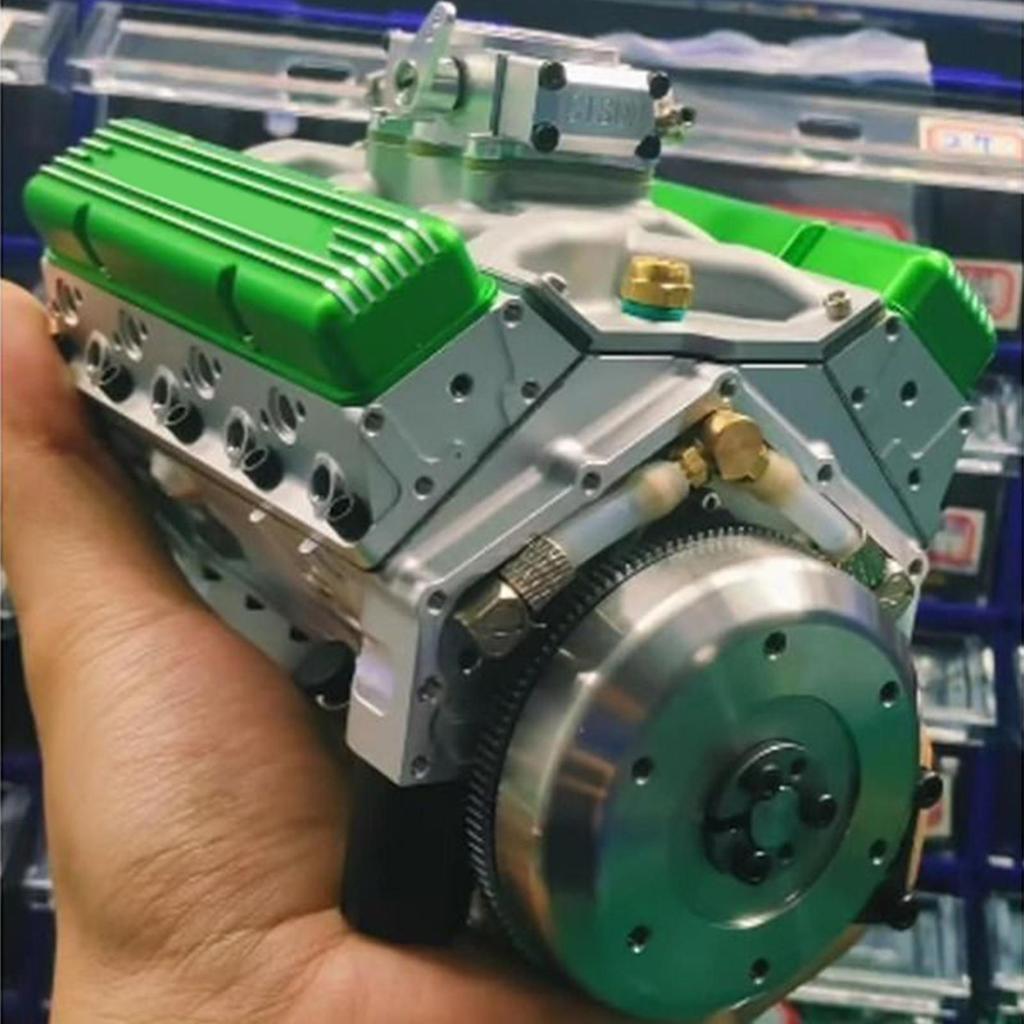 Model motoru V8 Pryskyřičná socha pro domácí dekoraci Pryskyřičná figurka Stolní dekorace Domácí dekorace Socha Řemeslo na stůl Knihovna