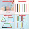 Children Color Matching Stick Balance Games Fine Motor Training Color Sorting Puzzle Learning Board Game Montessori Sensory Toys