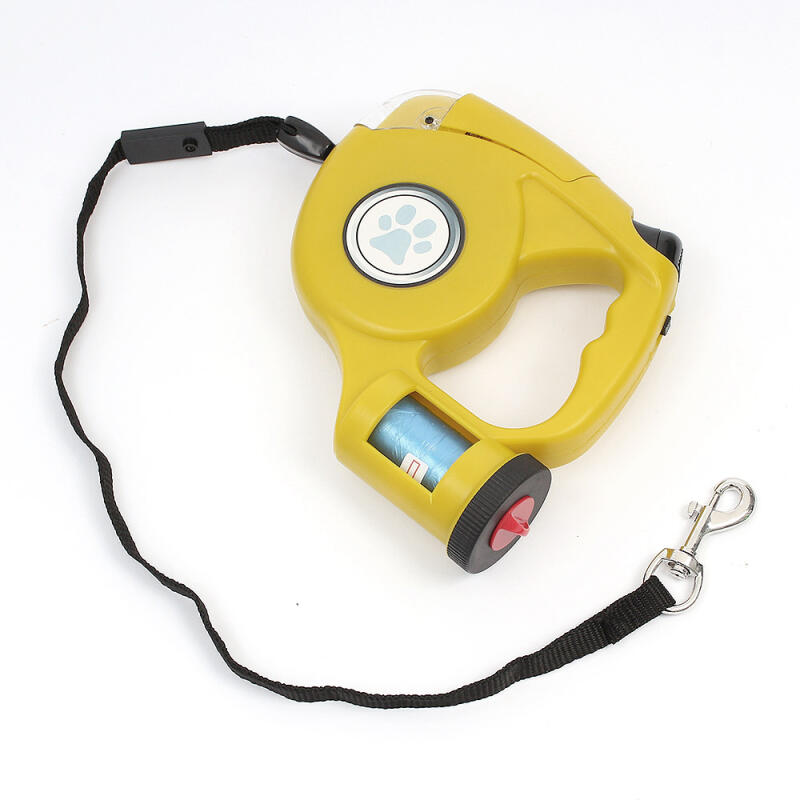 3-in-1 Multi-Purpose Automatic Dog Leash (Yellow)
