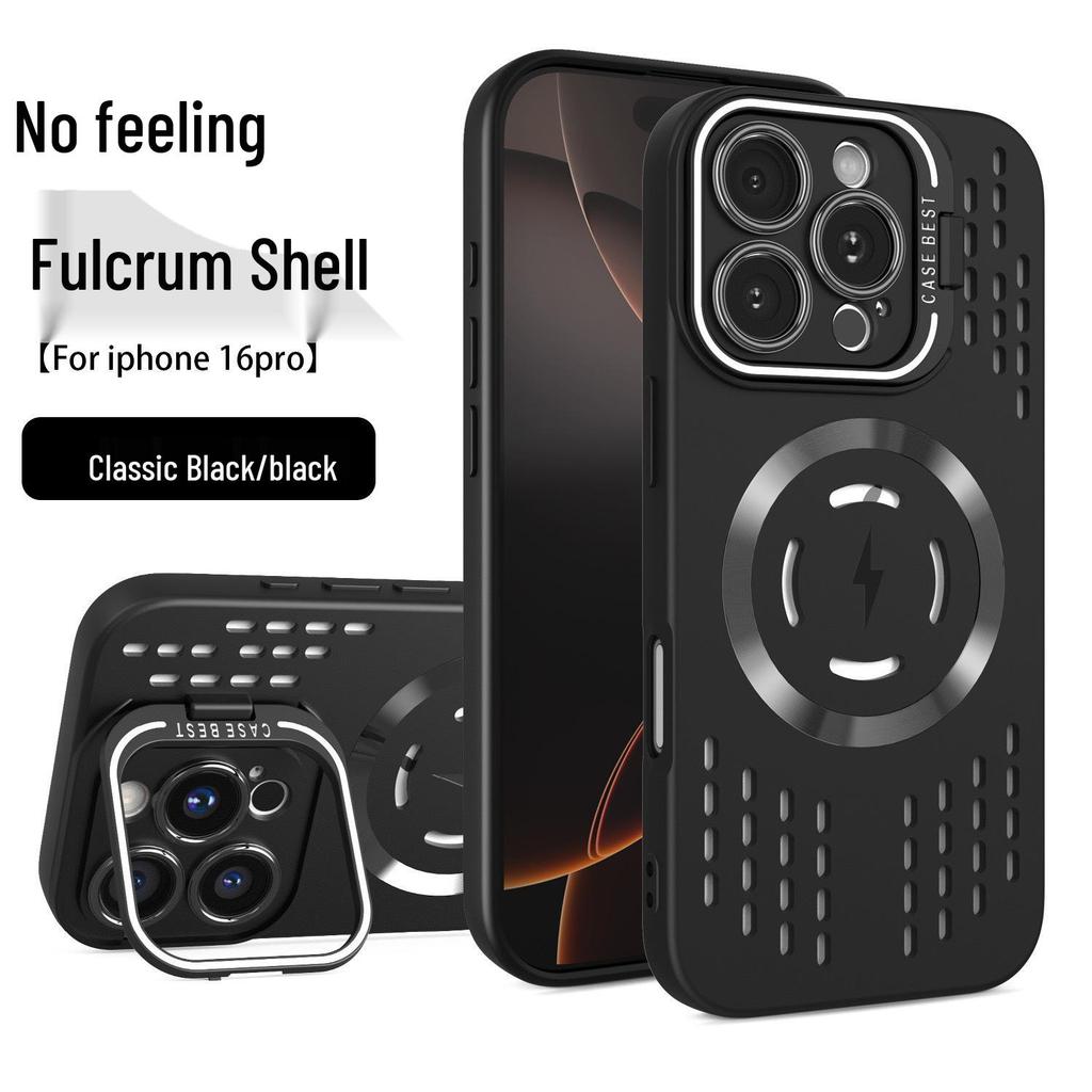 Coque support magnétique à couverture complète pour dissipation de la chaleur pour iPhone 16 Pro Max/15/13, Édition Été.