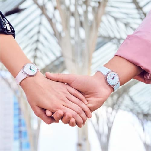 Swatch Gent ULTRAROSE Women's Watch GE714 White