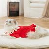 New autumn and winter cat clothes lapel flower pet sweater princess style dress German cat clothes