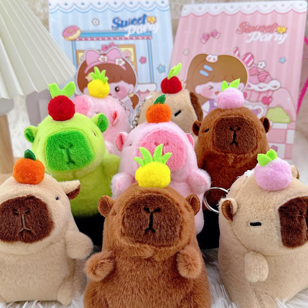 Guinea Pig & Capybara Plush Doll Keyring Backpack Charm