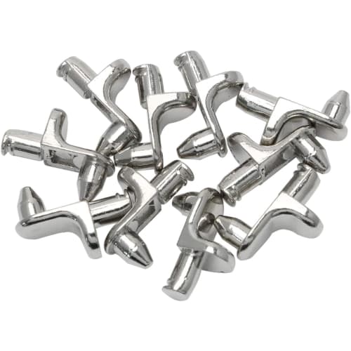 Set of 10 Shelf Dowels, Insert Type, Shelf Support Pins, Shelf Brackets for Bookshelves, Furniture Fixing, Shelf Support Parts, Metal Shelf Brackets,