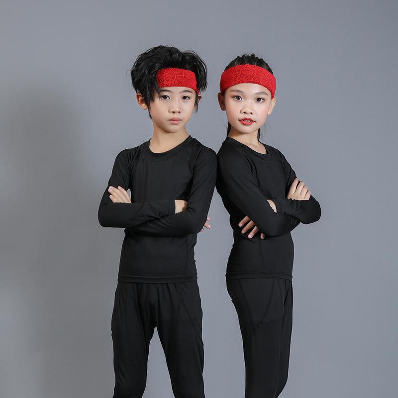 Speedy Kids' Compression Sports Suit: Quick-Drying Basketball & Football Training Gear for Spring and Autumn
