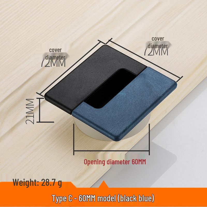 Round Plastic Cable Grommet Hole Cover for Office Desk - Sizes 50/60/65/80 Mm