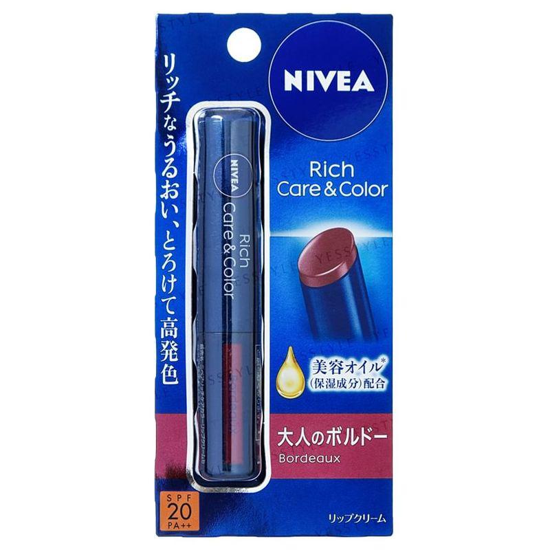 Nivea Japan - Rich Care & Color Lip Balm SPF 20 PA++