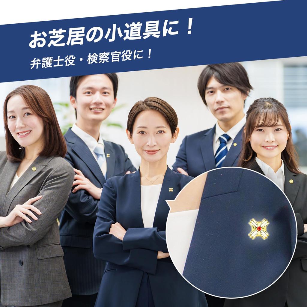 Chandini Badge Pin Badges for Lawyers and Play Set of with Storage Gold Badges Set, Prosecutors, Collection, Props, Cosplay, 2, Display,