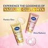 Vaseline Gluta-Hya Flawless Glow Lotion 200 Ml Brightening Face And Body Moisturizer With Lightweight Serum Texture