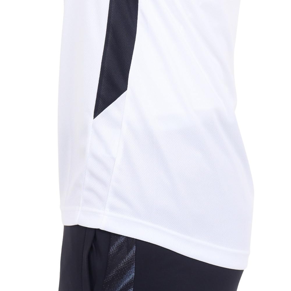Mizuno Football Wear Long Sleeve Field Size S Shirt, Moisture-Wicking, Quick-Drying, White, (P2MAA505)