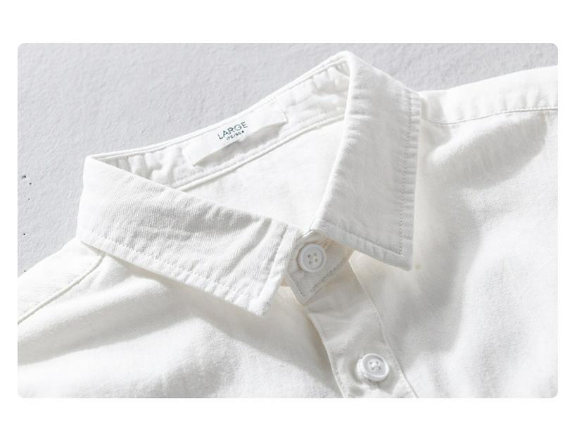 Men's Summer Short-Sleeve Cotton Shirt - Comfortable, Breathable, Business Casual