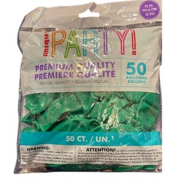 Unique Party Premium Latex Balloons (Pack of 50)