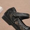 New Leather Shoes Spring Soft Soled Anti Slip Girl Shoe Exquisite Simple Versatile Cute Princess Shoe Retro Flat Daily Kid Shoes