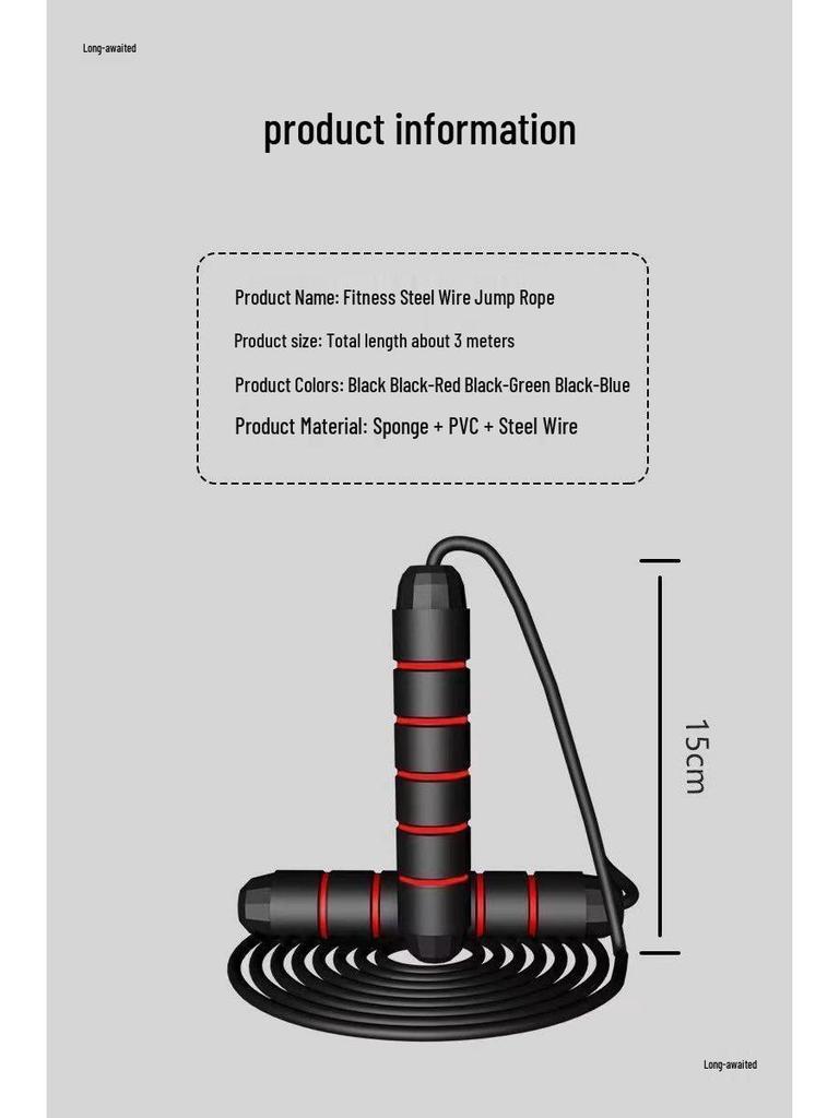Cordless Jump Rope for Fitness - Ideal for Students, Adults, Children & Middle School Exam Preparation