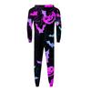 Halloween Printed Family Matching Hooded Long Sleeved Zippered Hooded Jumpsuit Set