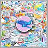 101PCS Cute Cartoon Airplane Stickers - HD Waterproof for Computers, Journals, DIY Projects, and Water Cups.
