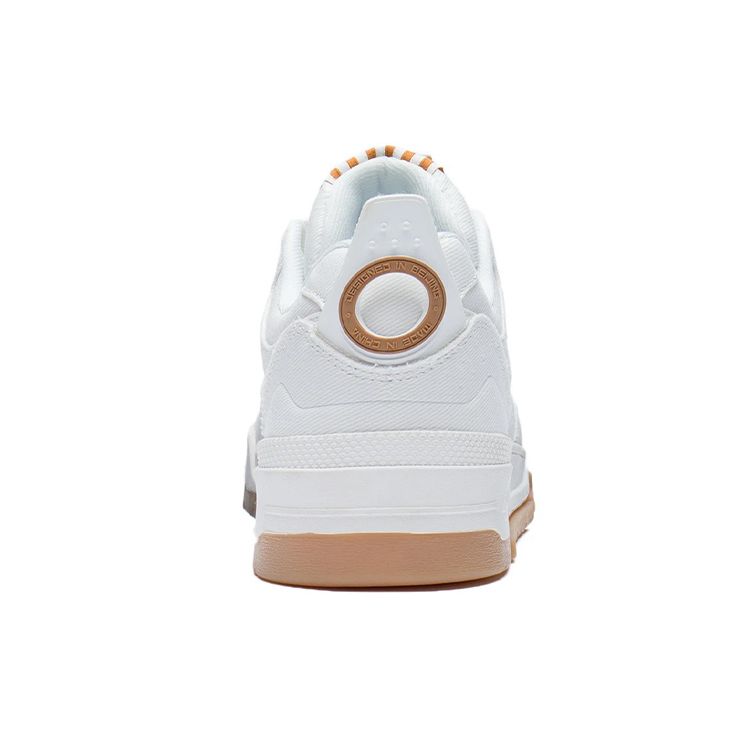 Li Ning Qi Tian Wear-Resistant Lightweight Breathable Low-Top Skate Shoes Men Sneakers Off-White AGCS079-5