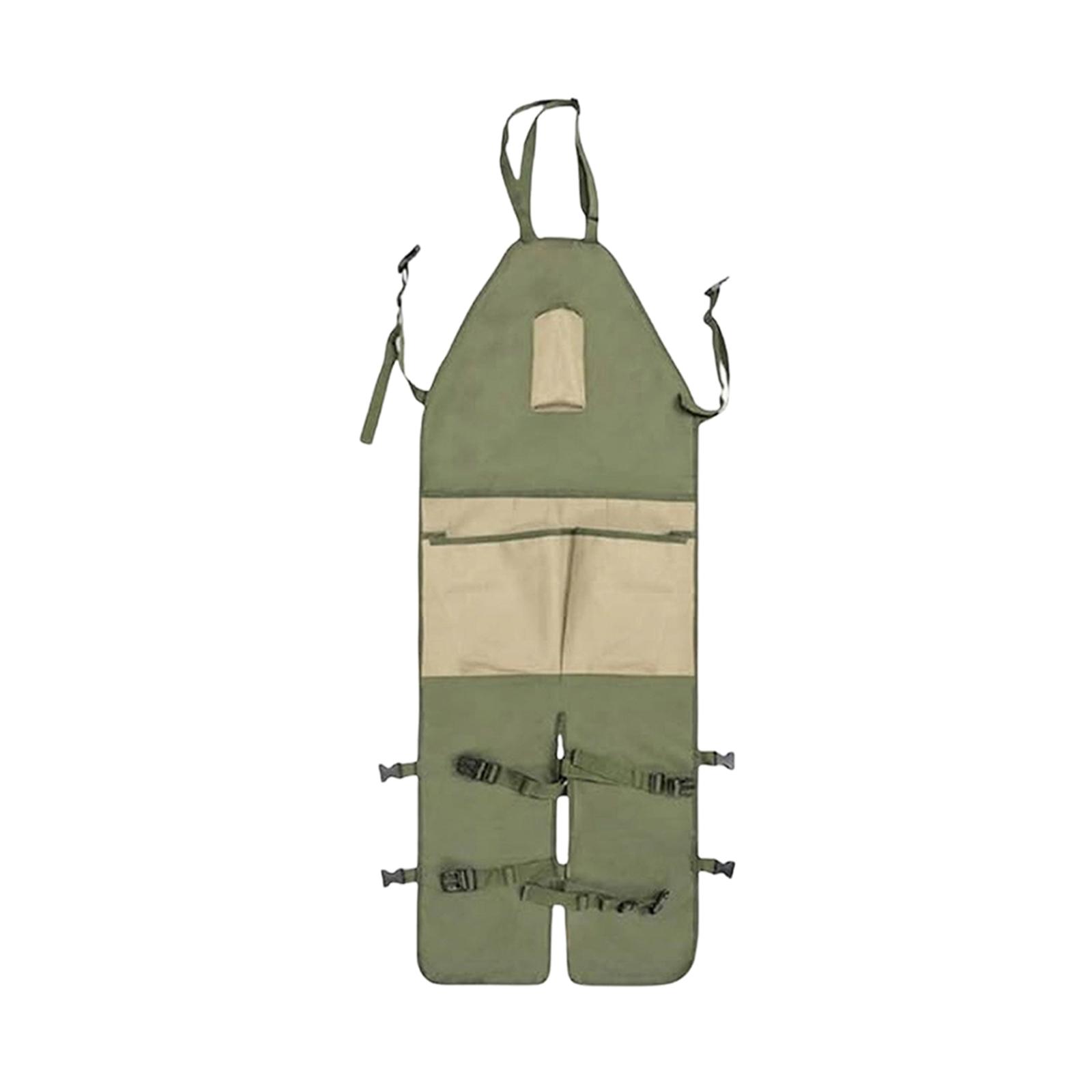 

Multi Pocket Tool Roll Up Organizer Heavy Duty Wear Resistant Oxford Cloth Adjustable Buckle Straps Portable Storage Bag for Outdoor Work One Size