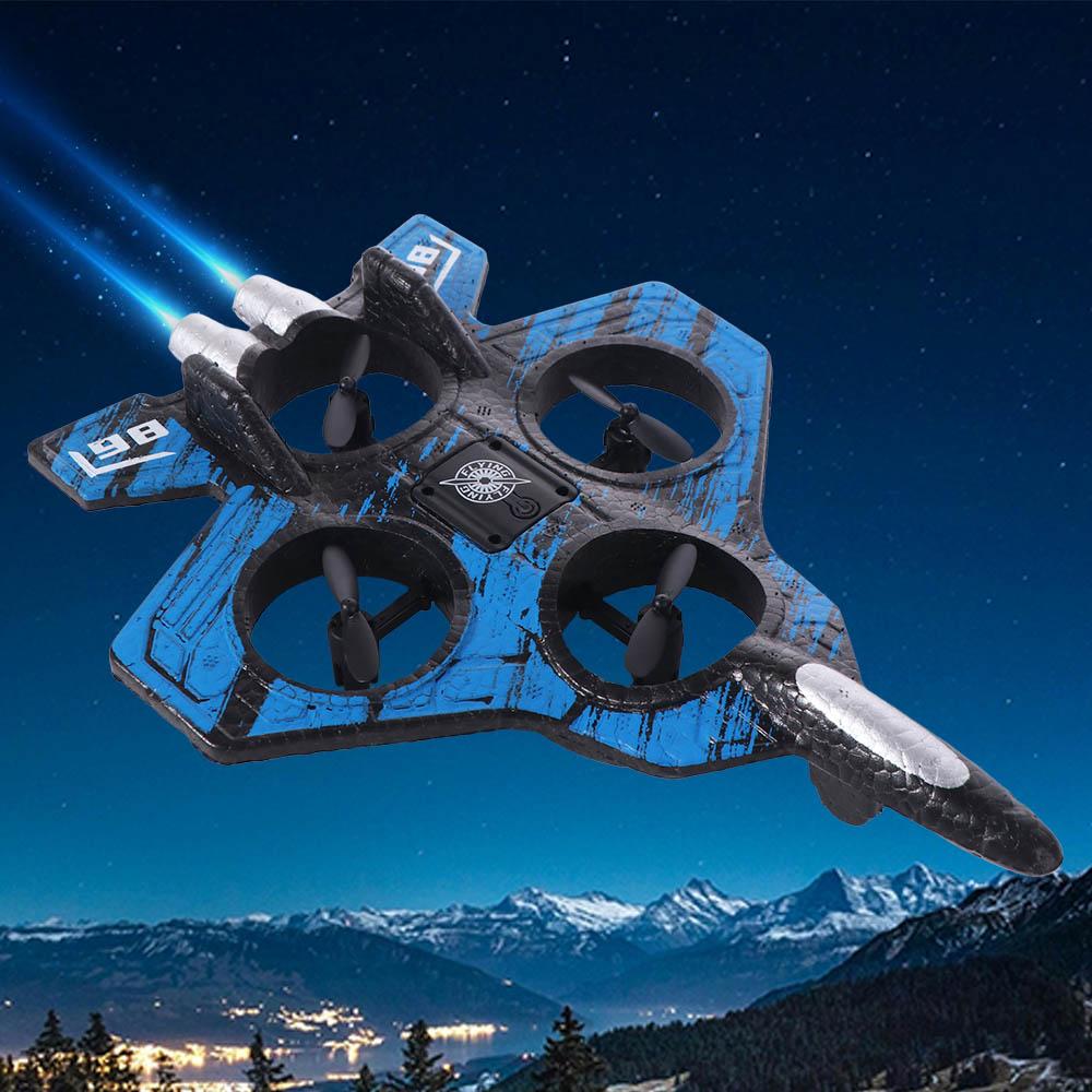 Rechargeable Four Motor Helicopter Toy EPP Foam RC Hobby Jet Plane  Kids Gifts