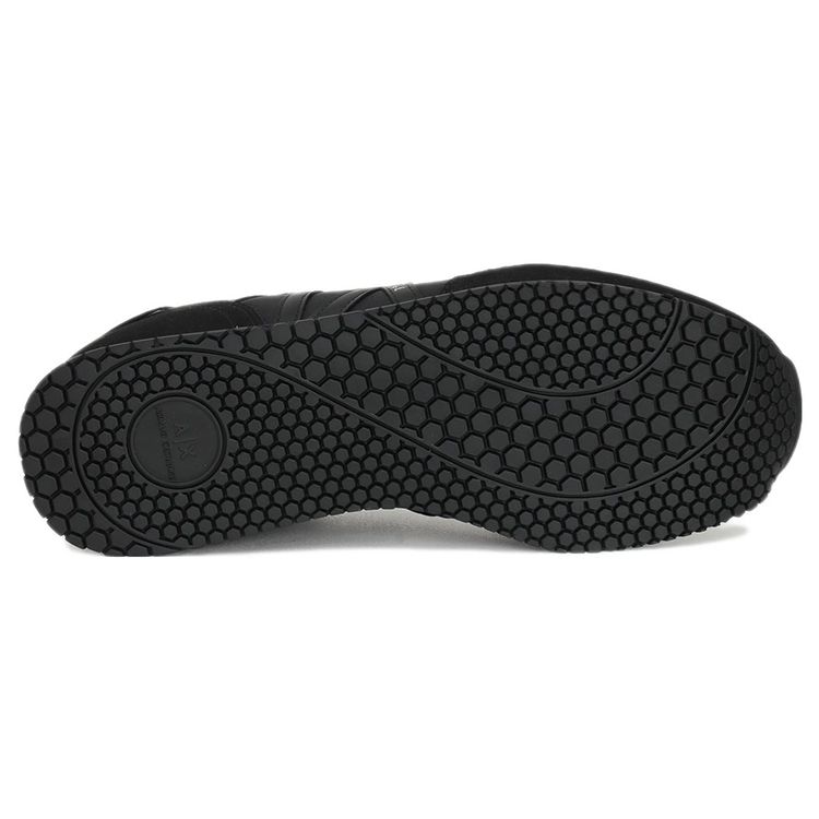 Armani Exchange Rio Mesh Low-Top Casual Sneakers Men sneakers Black XUX017XCC6800002