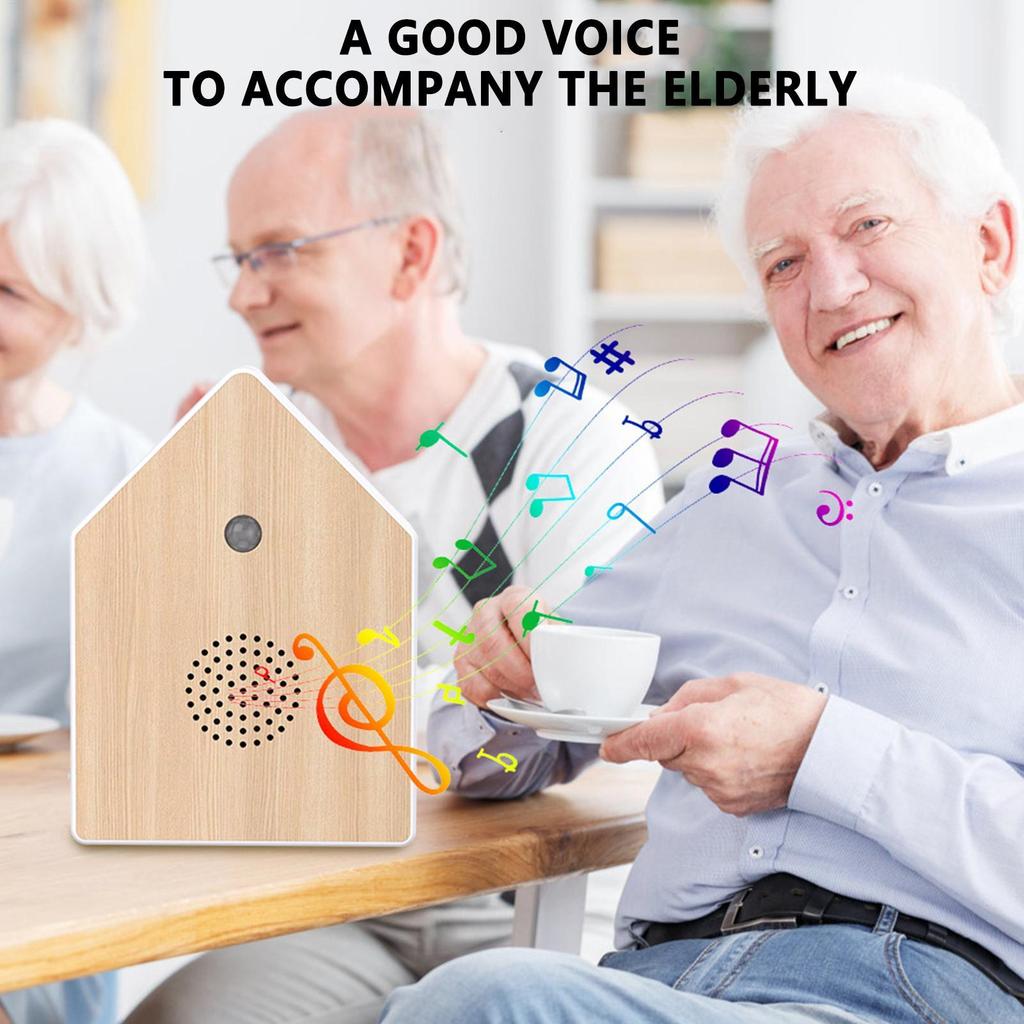 Bird Noise Maker Motion-Activated Chirping Bird Music Box Nature Voice Sleep Aid for Recreation Area Meditation Guest Room