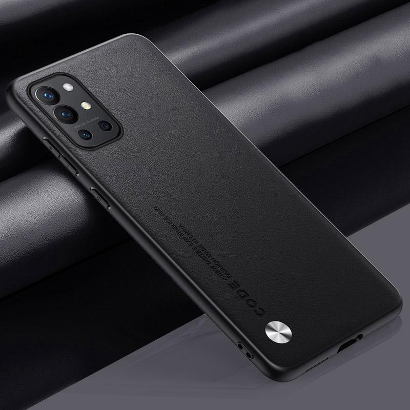 

Розкішний чохол з ПУ шкіри для OnePlus 8T 8 T Задня кришка Матовий силіконовий протиударний захист Чохол для телефону для One Plus 8T OnePlus8T For OnePlus 8T чорний