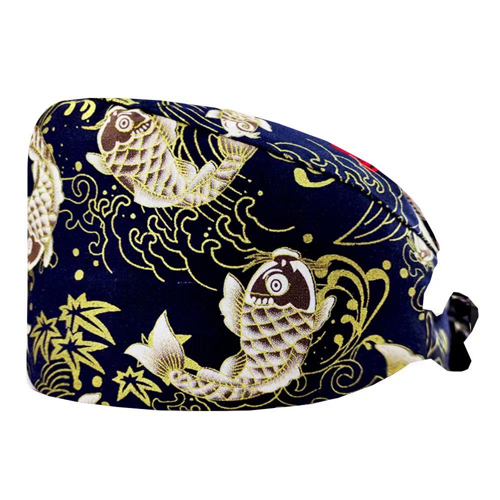 Cartoon Print Spa & Nurse Surgical Cap