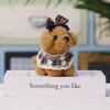 Plush Teddy Dog Keychain With Cartoon Dress For Bag Decoration And Collectible Gift
